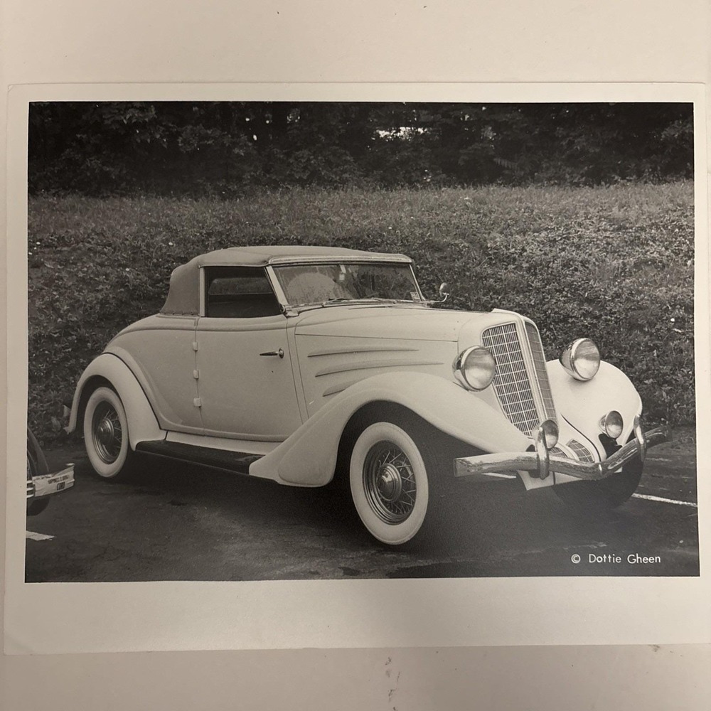 1935‎ Auburn Speedster 8x10 Photo by Dottie Gheen Vintage B&W Car Print Vintage